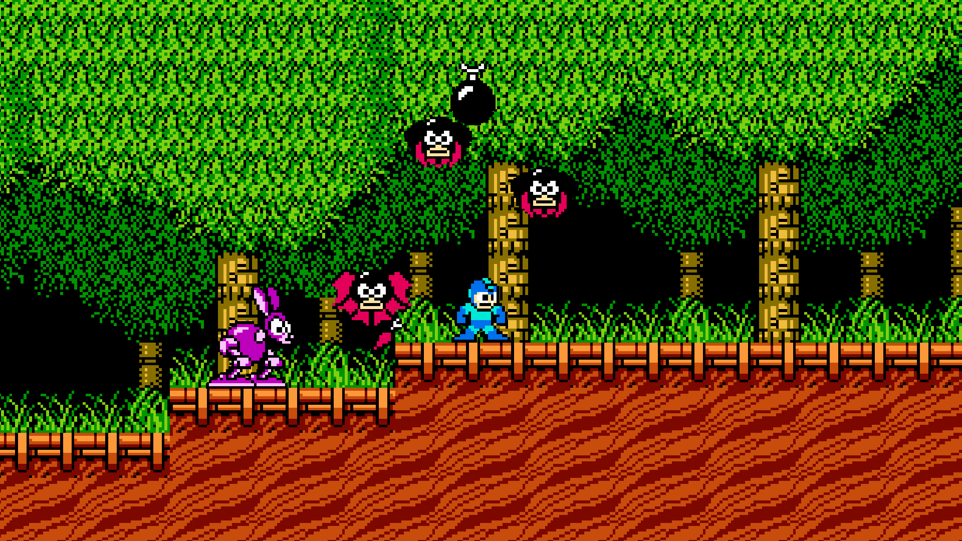 Mega Man 2 Woodsman Stage Unity Recreation Screenshot